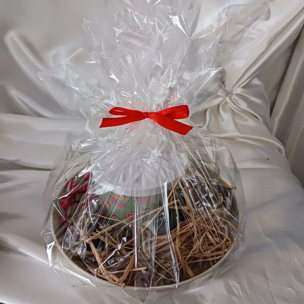 Bath & Body Works 3 Wick Candle FRESH BALSAM Gift Basket